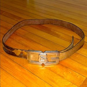 D&G Dolce & Gabbana Men’s Leather Belt - 34 Inch